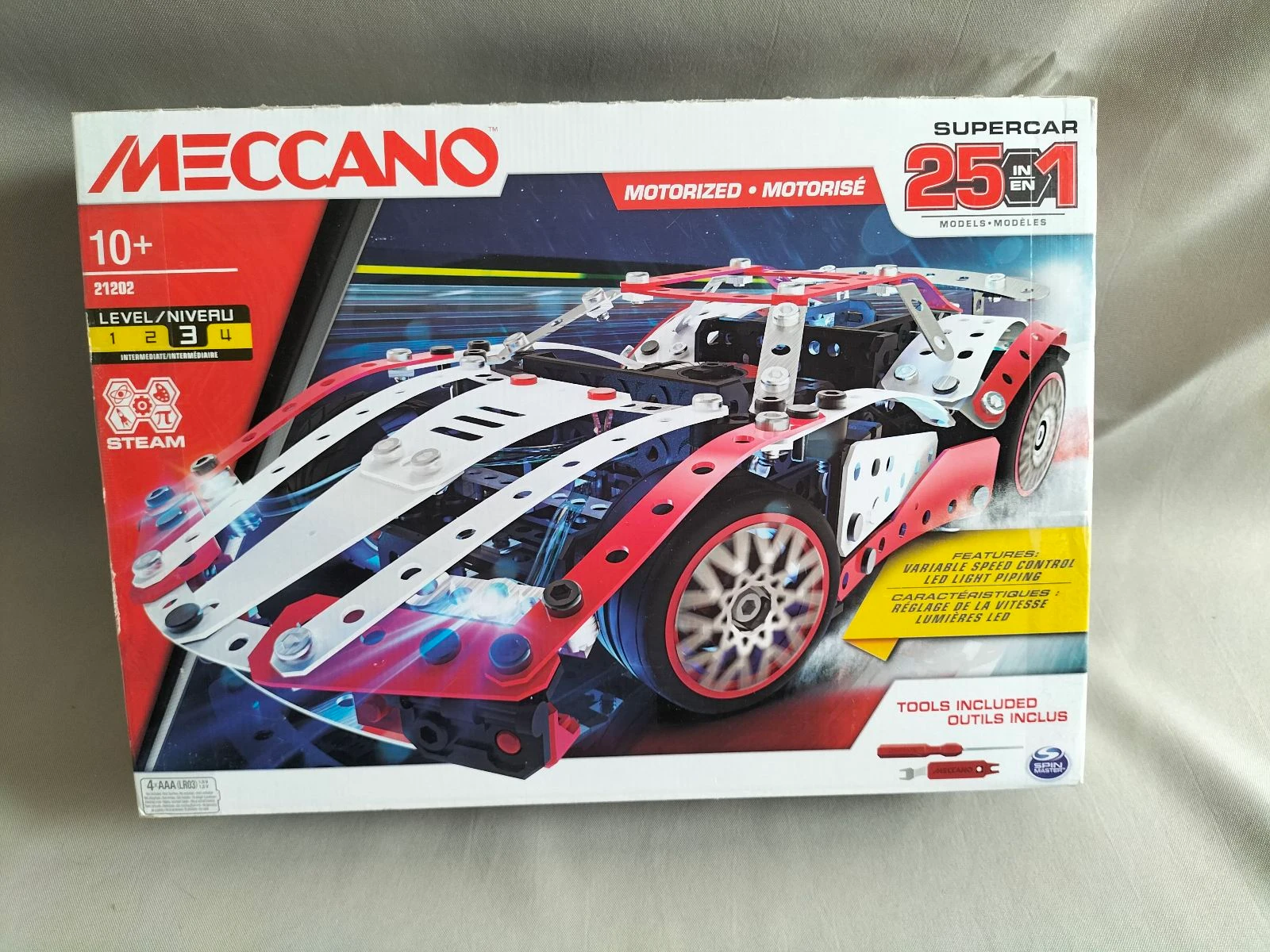 Supercars Construction Set 25 Motorized Models 10 years | Meccano | Complete | 347 pieces – photo 5